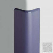 Corner Guard Bullnose 90°, 3'' Wings, 8'H W/Caps, Silver Gray