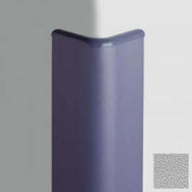 Corner Guard Bullnose 90°, 3'' Wings, 8'H W/Caps, Pearl Gray