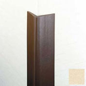 Flexible Vinyl Corner Guard, 1-3/4" Wings, 1/4" Radius, 12'H, Ivory