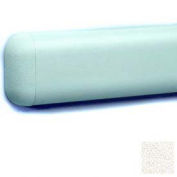 Wall Guard W/Rounded Top & Bottom Edges, 2-516"H x 12'L, Mission White