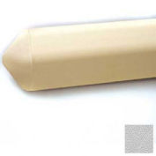 Triangular Wall Guard, 4-1/8"H x 12'L, Silver Gray