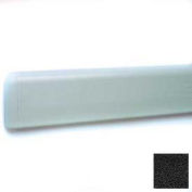 Wall Guard W/Rounded Top Edge, 4"H x 12'L, Black