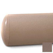 Crescent Series Wall Guard W/Rec. Plastic Clip Retainer System, 5"H x 12'L, Cafe Au Lait