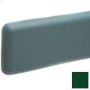 Wall Guard W/Rounded Top & Bottom Edges, 6"H x 12'L, Hunter Green