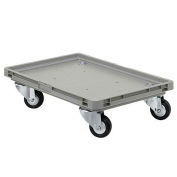 Schaefer Mobile Base for Polypropylene Industrial Containers, Gray, 24"L x 15"W x 5"H