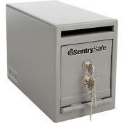 SentrySafe Under Counter Drop Slot Safe, 0.25 Cu. Ft. Capacity, Gray