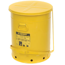 21 Gallon Oily Waste Can, Yellow