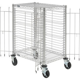 Nexel End Load Wire Tray Cart with 19 Tray Capacity, 30"L x 21"W x 40"H