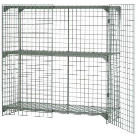 Global Industrial Wire Mesh Security Cage, 36 x 24 x 72