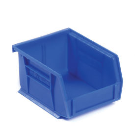 AkroBin® Plastic Stacking Bin, 4-1/8"W x 5-3/8"D x 3"H, Blue - Pkg Qty 24