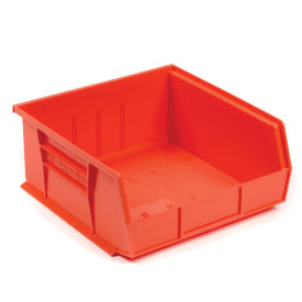 AkroBin® Plastic Stacking Bin, 11"W x 10-7/8"D x 5"H, Red - Pkg Qty 6