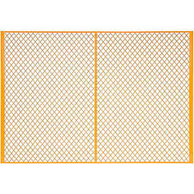 Global Industrial Machinery Wire Fence Partition Panel, 7'W, Yellow