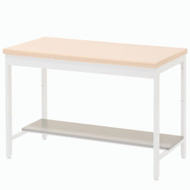 Global Industrial Lower Shelf Plastic Laminate for Euro Bench- 48"W x 12"D - Gray