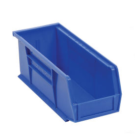 Akro-Mils AkroBin® Plastic Stacking Bin 30224 - 4-1/8"W x 10-7/8"D x 4"H, Blue - Pkg Qty 12