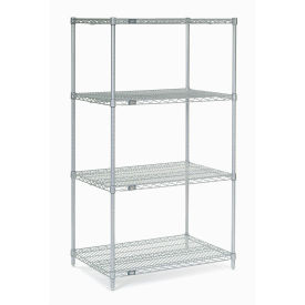 Nexel 14245C Nexel Chrome Wire Shelving, 24"W X 14"D x 54"H