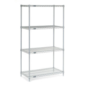 Nexel 14306C Nexel Chrome Wire Shelving, 30"W X 14"D x 63"H