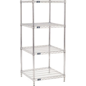 Nexel 24246C Nexel Chrome Wire Shelving, 24"W X 24"D x 63"H