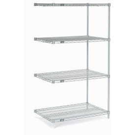 Nexel Wire Shelving Add-On, Poly-Z-Brite, 30"W X 18"D X 63"H