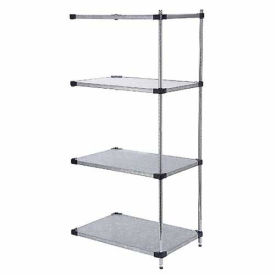 Nexel Galvanized Steel Solid Shelving Add-On, 48x18x63