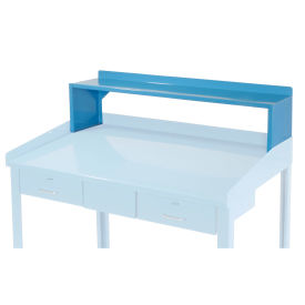 Riser Shelf for 48"W Shop Desk, 48"W x 9"D x 9"H, Blue