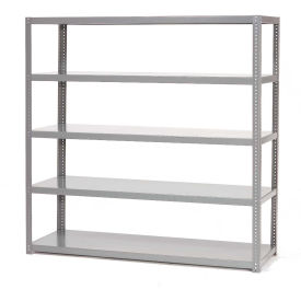 Global Industrial 5 Shelf, Extra Heavy Duty Steel Shelving Unit, 72"W x 24"D x 96"H, Gray