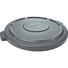 Rubbermaid Flat Lid For 20 Gallon Round Trash Container - Gray