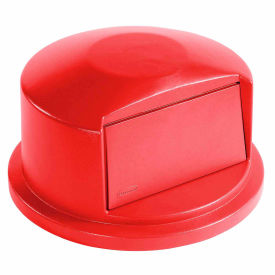 Dome Lid For 32 Gallon Round Trash Container, Red