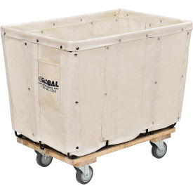Canvas Basket Bulk Truck, 12 Bushel Capacity, 36-1/4"L x 24-3/4"W x 32-1/4"H, Assembled