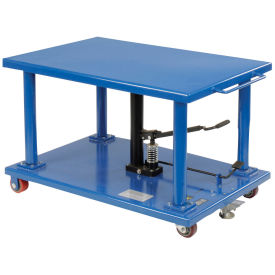Work Positioning Post Lift Table Foot Control, 30"x24" Platform, 2000 Lb. Capacity
