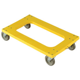 Global Industrial Plastic Dolly with Flush Deck, 5" Casters