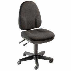 Global Industrial Operator Chair, Fabric Upholstery, Black