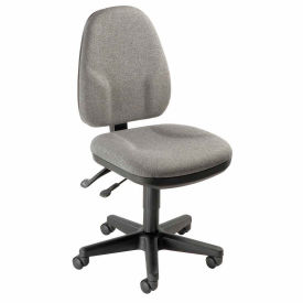 Operator Chair, Fabric Upholstery, Gray