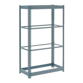 Boltless Heavy Duty Shelving 36"W x 12"D x 60"H, 4 Shelves, No Deck