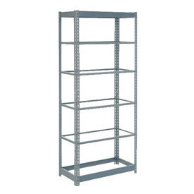 Boltless Heavy Duty Shelving 48"W x 18"D x 60"H, 6 Shelves, No Deck