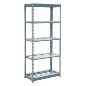 Boltless Heavy Duty Shelving 36"W x 18"D x 60"H, 5 Shelves, Wire Deck