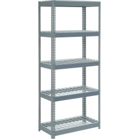 Boltless Extra Heavy Duty Shelving 36"W x 18"D x 60"H, 5 Shelves, Wire Deck