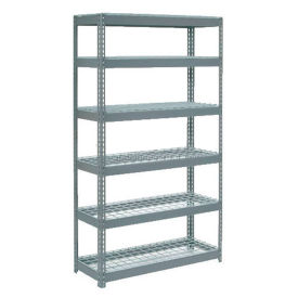 Boltless Extra Heavy Duty Shelving 48"W x 12"D x 84"H, 6 Shelves, Wire Deck