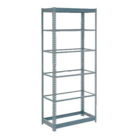 Boltless Heavy Duty Shelving 36"W x 12"D x 96"H, 6 Shelves, No Deck