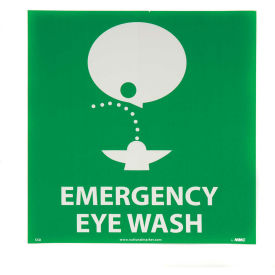 NMC S50P Graphic Facility Signs - Emergency Eye Wash - Vinyl 7x7