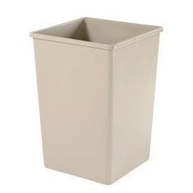 Rubbermaid Commercial FG395900BEIG 50 Gallon Square Waste Receptacle - Beige