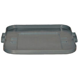 RUBBERMAID BRUTE Lid for 28-Gallon Square Containers - Gray