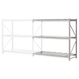 Extra High Capacity Bulk Rack With Steel Decking, Add-On Unit, 96"W x 36"D x 120"H