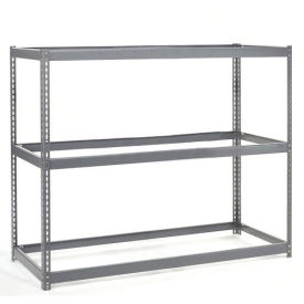 Wide Span Rack With 3 Shelves No Deck, 1200 Lb Capacity Per Level, 48"W x 48"D x 60"H