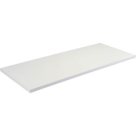 72"W x 30"D Workbench Top, Plastic Laminate Square Edge, Light Gray, 1-5/8" Thick