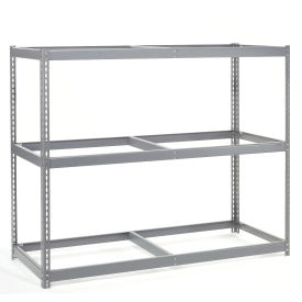 Wide Span Rack With 3 Shelves No Deck, 1200 Lb Capacity Per Level, 60"W x 36"D x 84"H