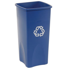 Square Rubbermaid Recycling Container, 23 Gallon, Blue