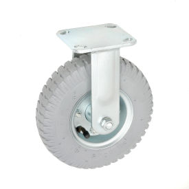 8" Full Pneumatic Wheel, Rigid Plate Caster, 300 lb. Capacity