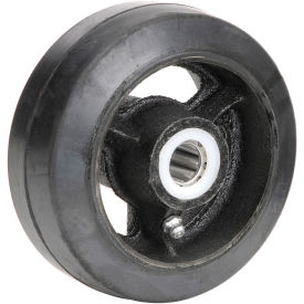 Global Industrial 5/8 Mold-On Rubber Wheel - Axle Size 5/8", 5" x 2"