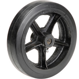 10" x 2-1/2" Mold-On Rubber Wheel, 3/4" Axle, 1/Pk