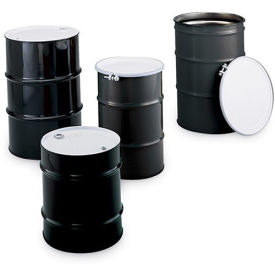 SKOLNIK Carbon Steel Drums - Open-Head Drums - Bolt Ring Closure - 16-Gal. Capacity